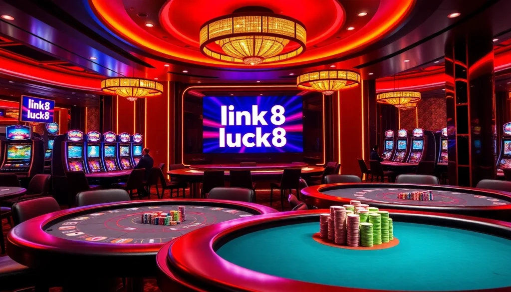 Experience excitement at luck8 with vibrant poker tables and charming casino ambience.