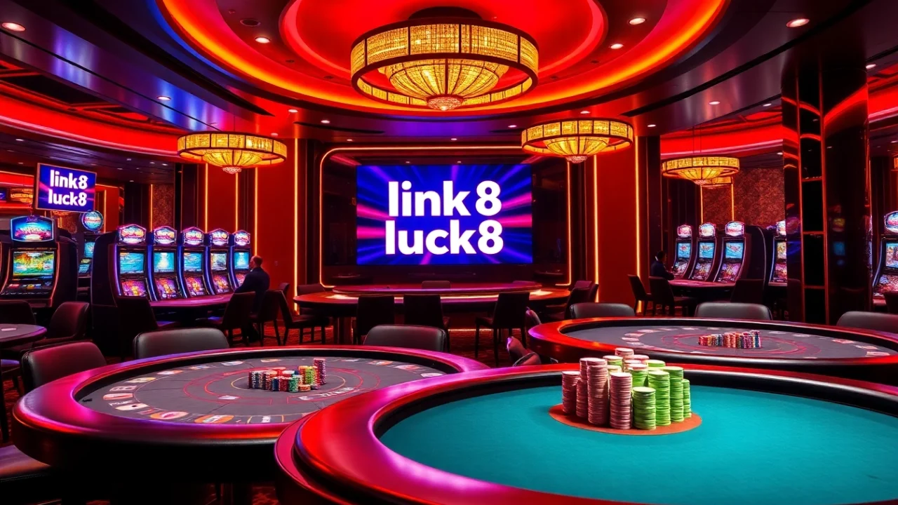 Experience excitement at luck8 with vibrant poker tables and charming casino ambience.