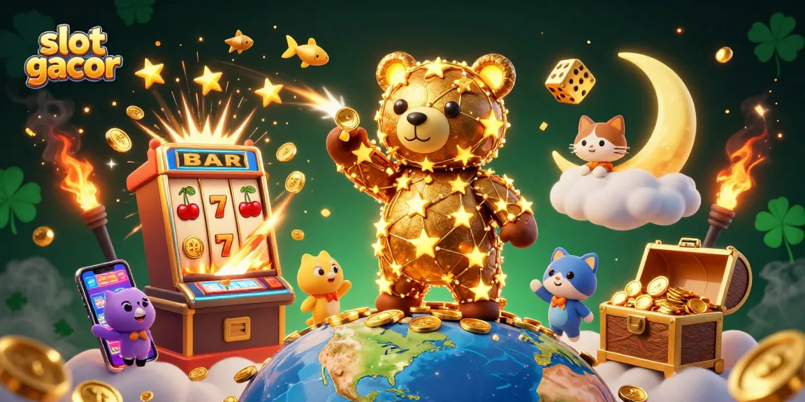 Experience the excitement of slot gacor in this vibrant digital casino scene.